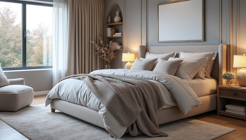 découvrez comment créer une chambre parentale apaisante en choisissant la bonne palette de couleurs, des textiles doux et un éclairage adapté pour une ambiance relaxante et élégante.