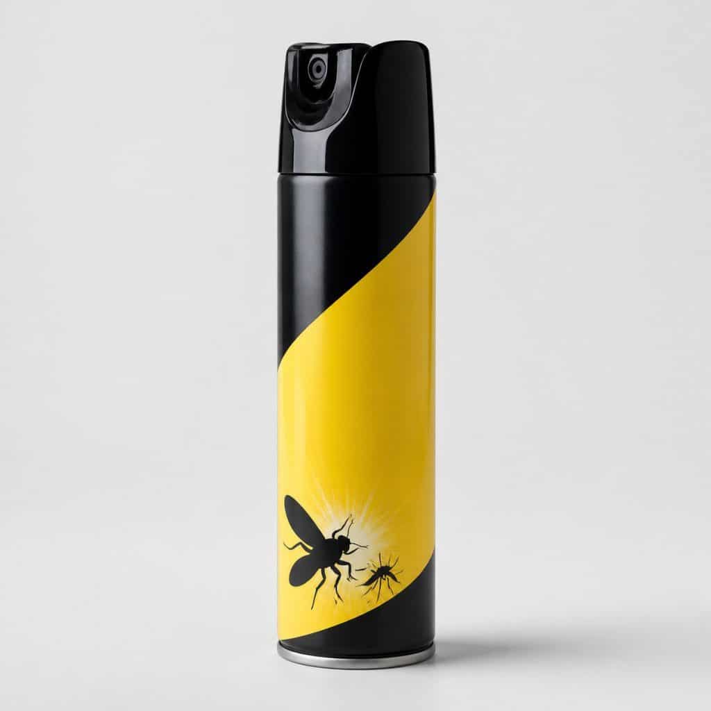 Aérosol insecticide action rapide contre mouches et moustiques